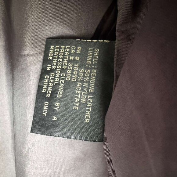 Kenneth Cole Men’s New York Heavy Leather Jacket size L VINTAGE - Picture 9 of 9